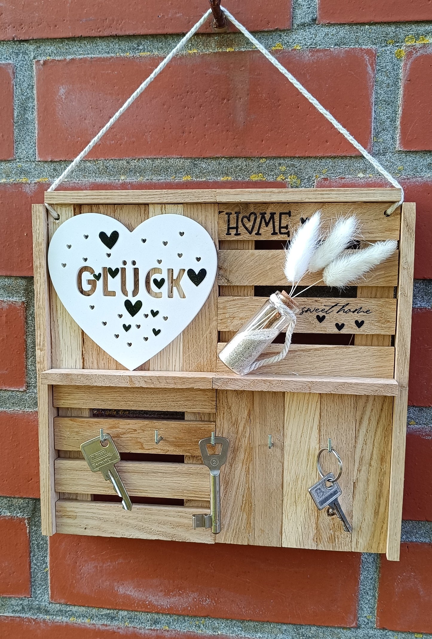 Schlüsselbrett "Glück"