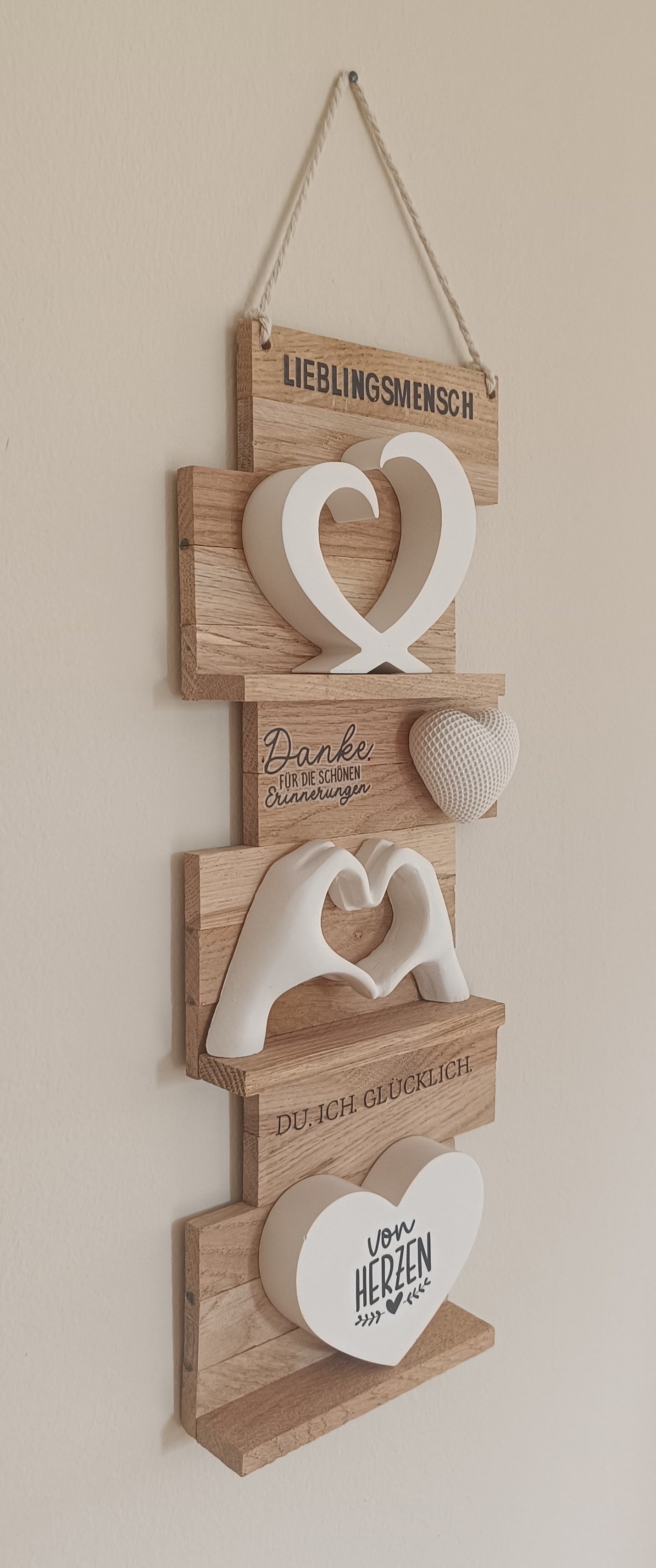 Wanddekoration "Herzflut"