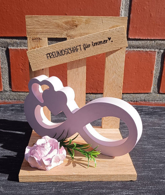 Dekotablett "unendliche Freundschaft"