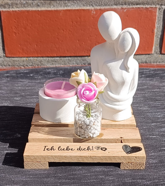 Dekotablett "Ich liebe dich"