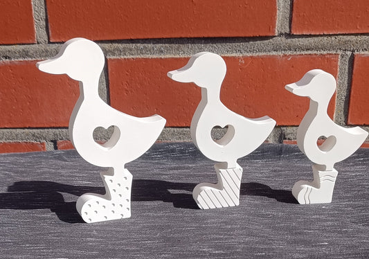 Set 3 Enten in Stiefeln