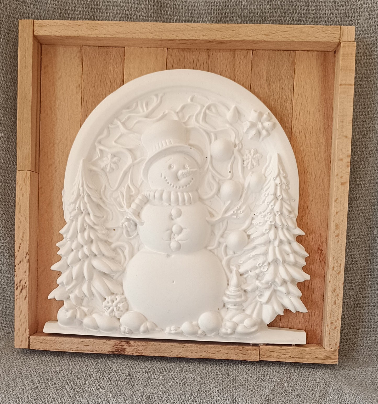 Ziertafel "Schneemann" (Wandhängend)