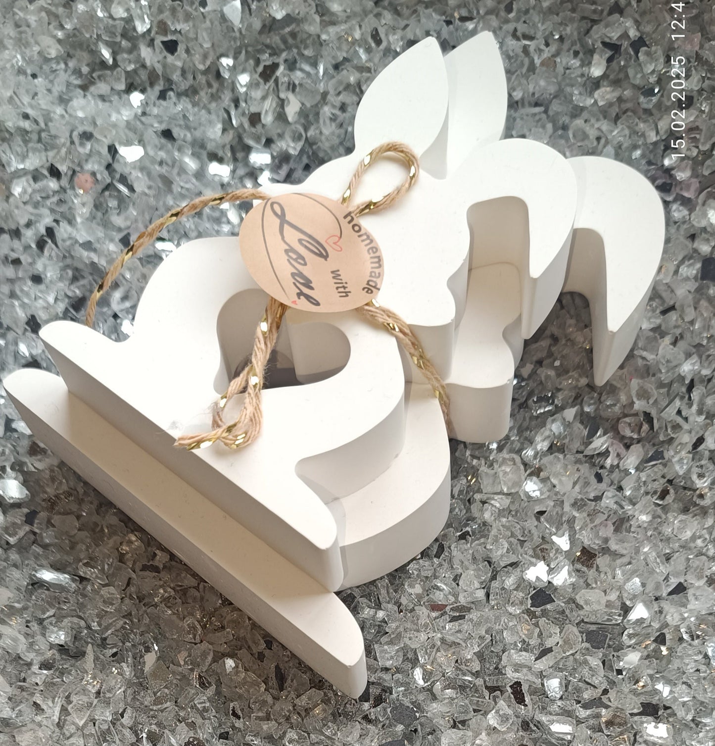 Set Hase mit Herz H=ca.9cm