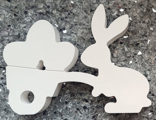 Hase mit Schubkarre H=ca.15cm B=ca. 20cm