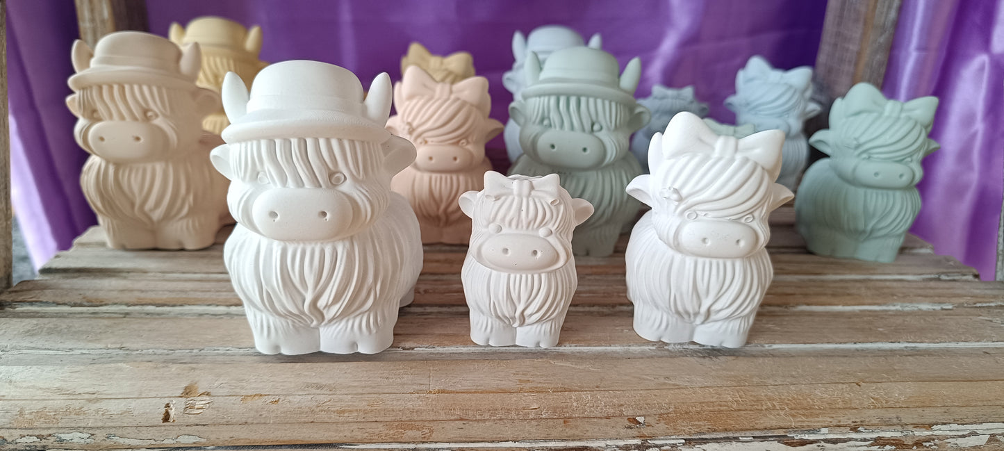 Rinder Set 3 Stk. Papa/Mama mit Kind