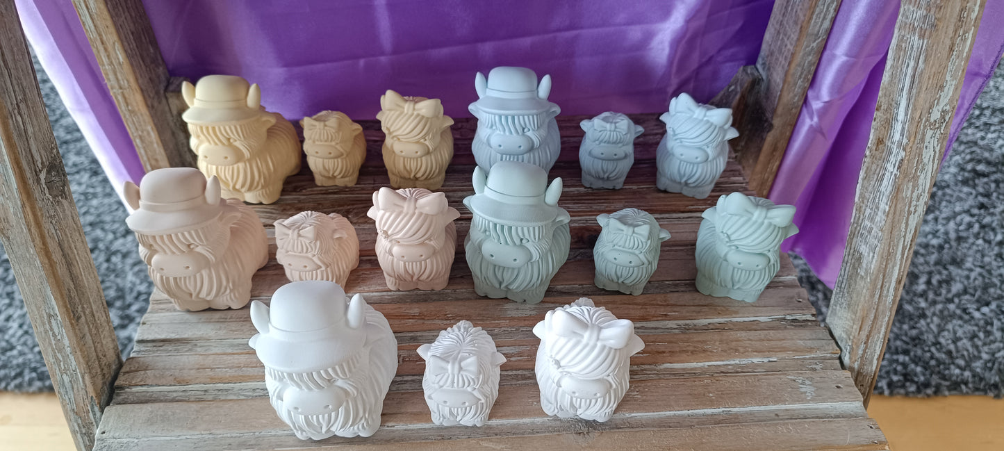 Rinder Set 3 Stk. Papa/Mama mit Kind