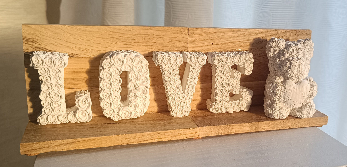 Ziertafel "Love mit Herzteddy"