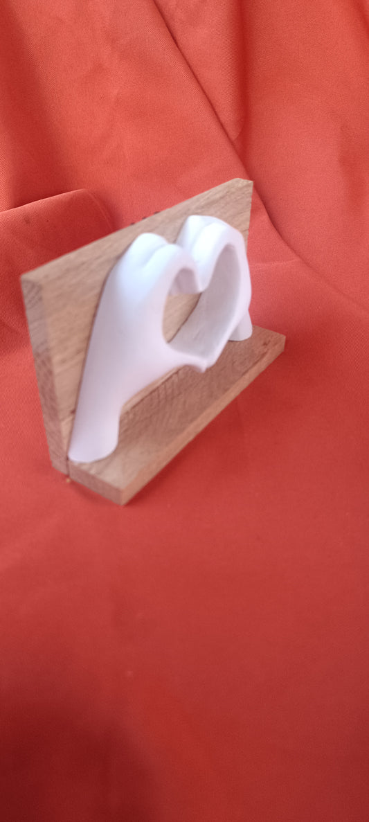 Dekoplatte "Herzhände"