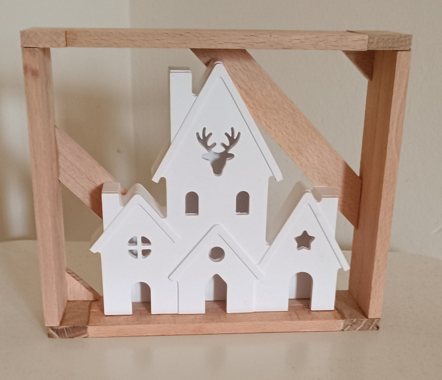 Dekobox "Haus mit Hirsch"