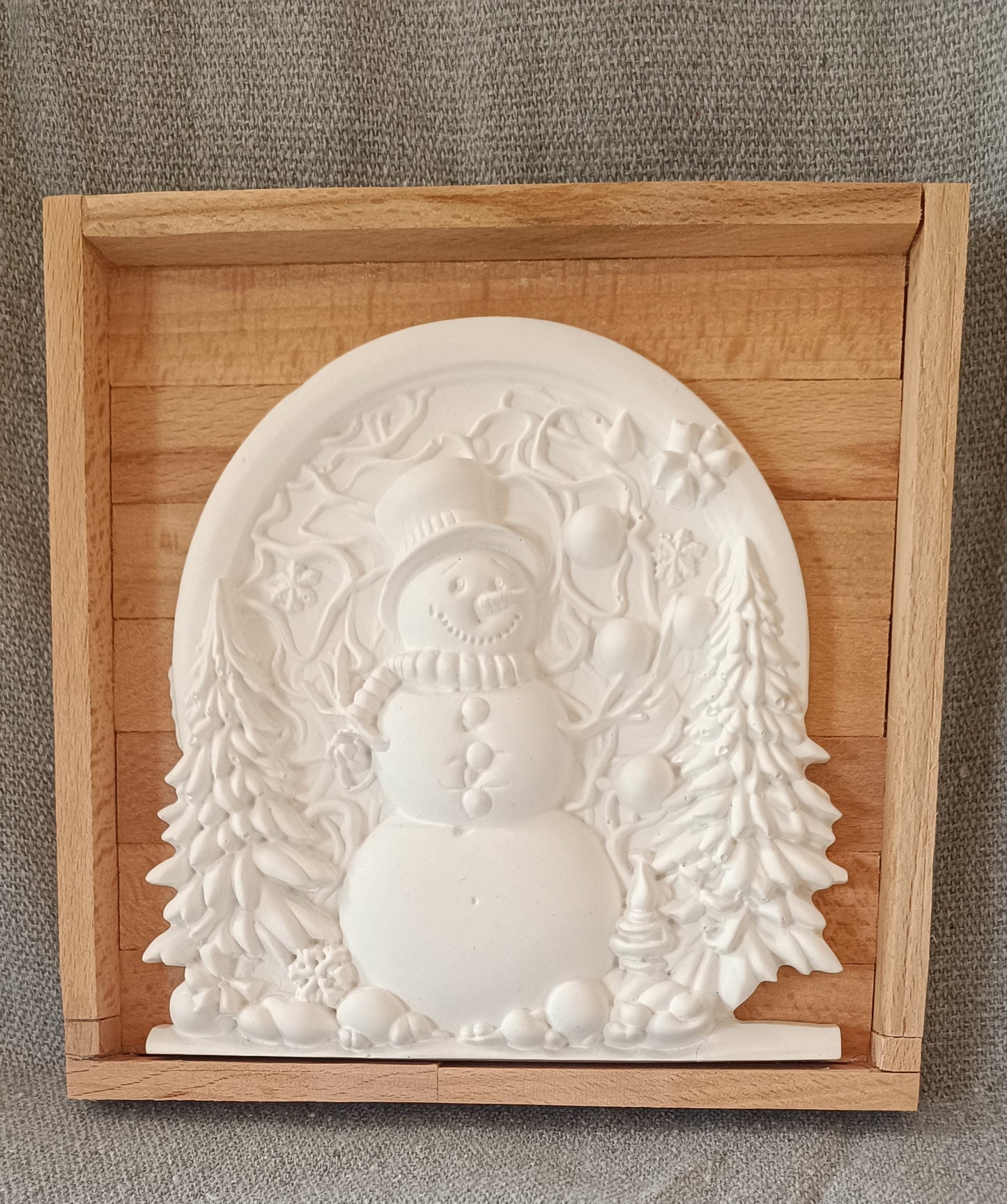 Ziertafel "Schneemann" (Wandhängend)