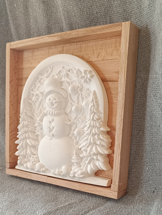 Ziertafel "Schneemann" (Wandhängend)