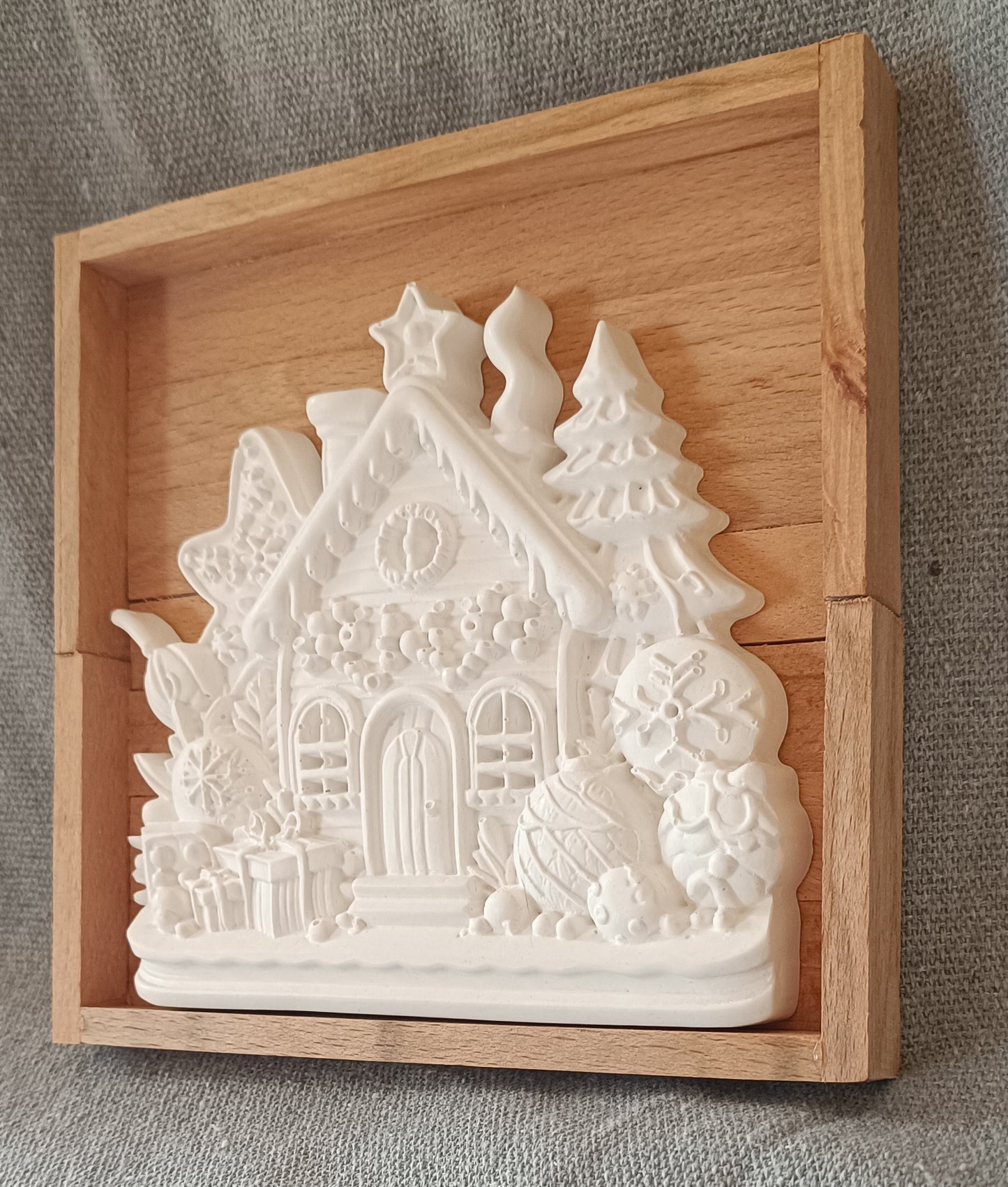 Ziertafel "Weihnachtshaus" (Wandhängend)