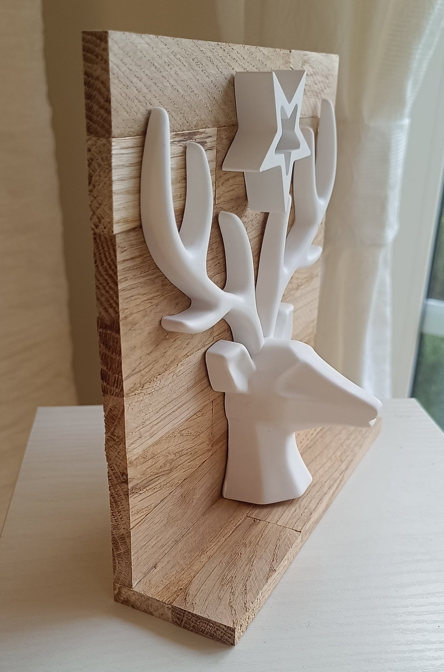 Ziertafel "Hirschkopf mit Stern"