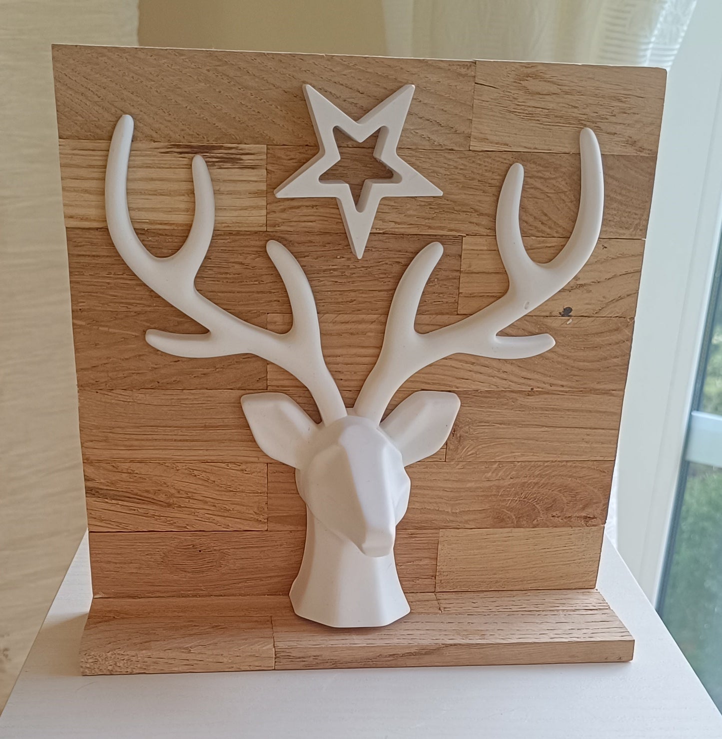 Ziertafel "Hirschkopf mit Stern"
